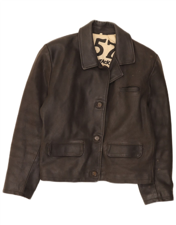 Veste Légendaire 1957 Veste en Cuir Femme UK 16 Grand Marron
