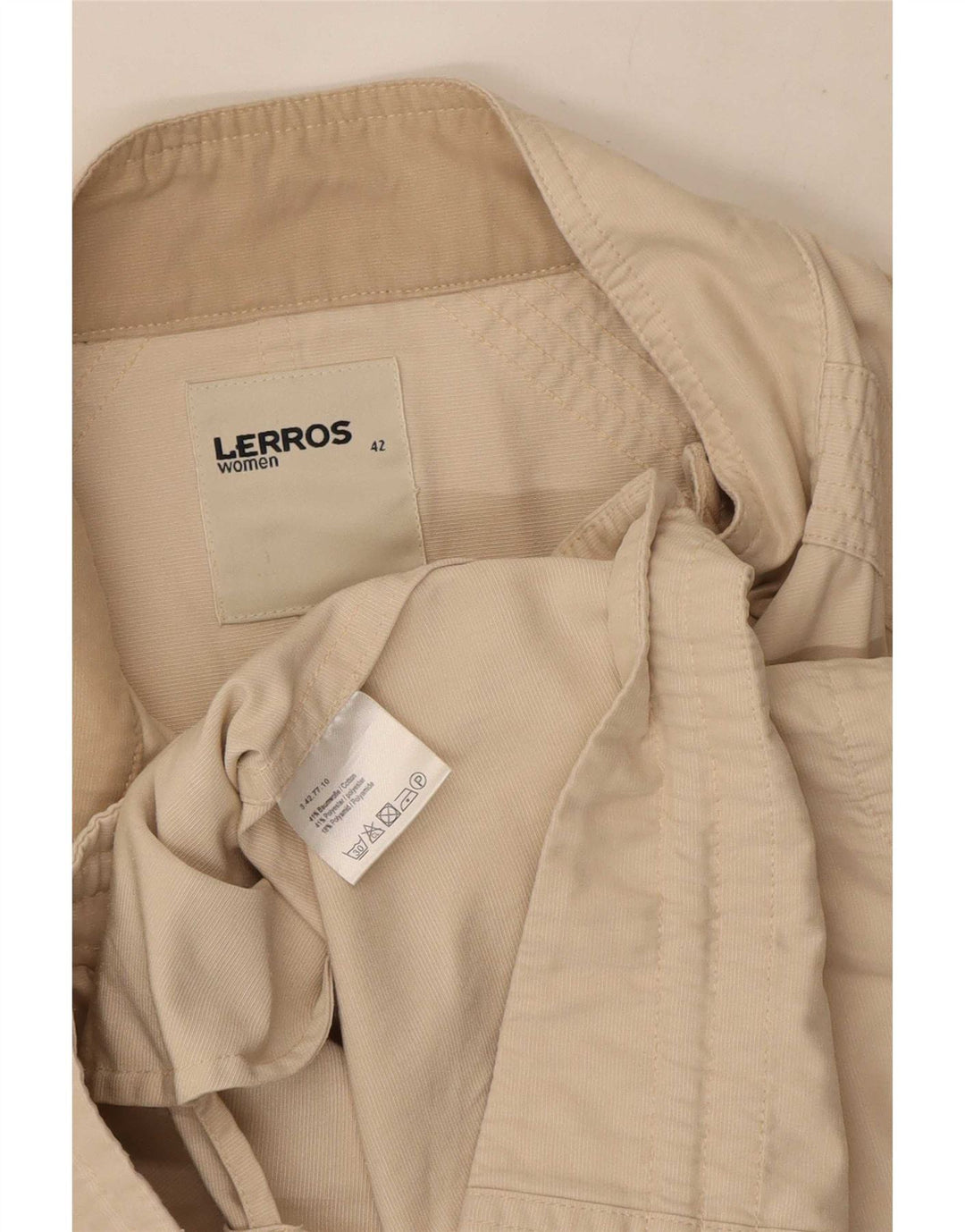 Lerros Femme Gilet IT 42 Coton Beige Moyen