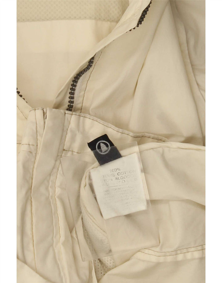 Murphy & Nye Veste bomber à capuche pour femme UK 10 Petit coton blanc cassé