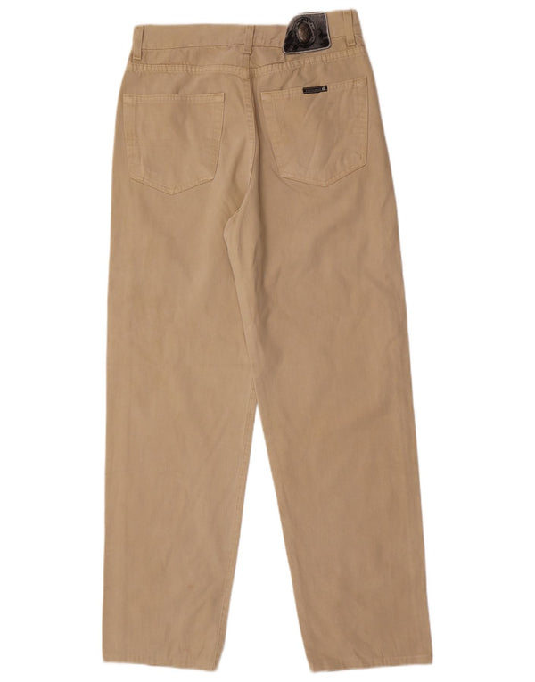 Trussardi Pantalon décontracté taille haute pour homme IT 46 Small W32 L30 Beige Coton