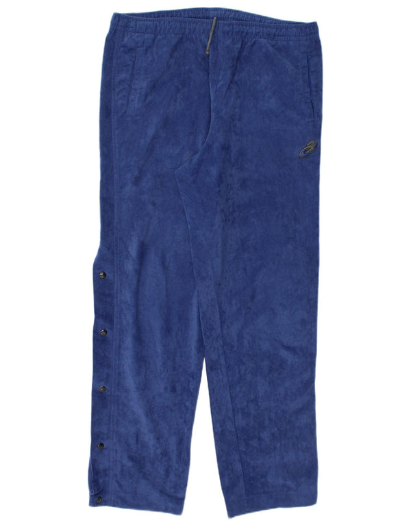 ASICS Pantalon de survêtement en polaire pour hommes, grand, bleu marine