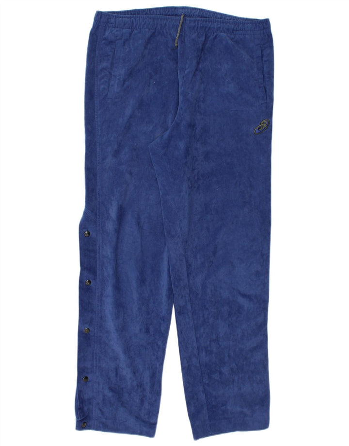 ASICS Pantalon de survêtement en polaire pour hommes, grand, bleu marine