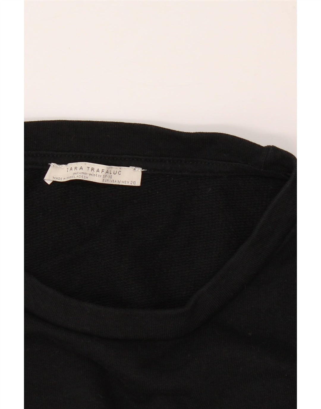 ZARA Womens Oversized Top 3/4 Sleeve UK 14 Medium Black Cotton Vintage Zara and Second-Hand Zara from Messina Hembry 