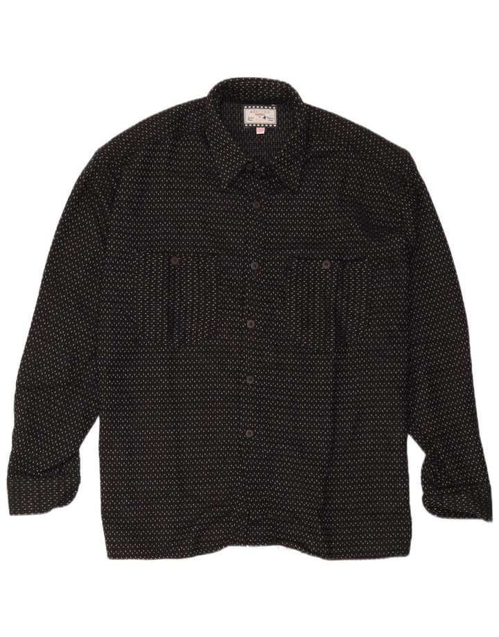 Azzurra Chemise Flanelle Homme XL Noir Tacheté Polyester