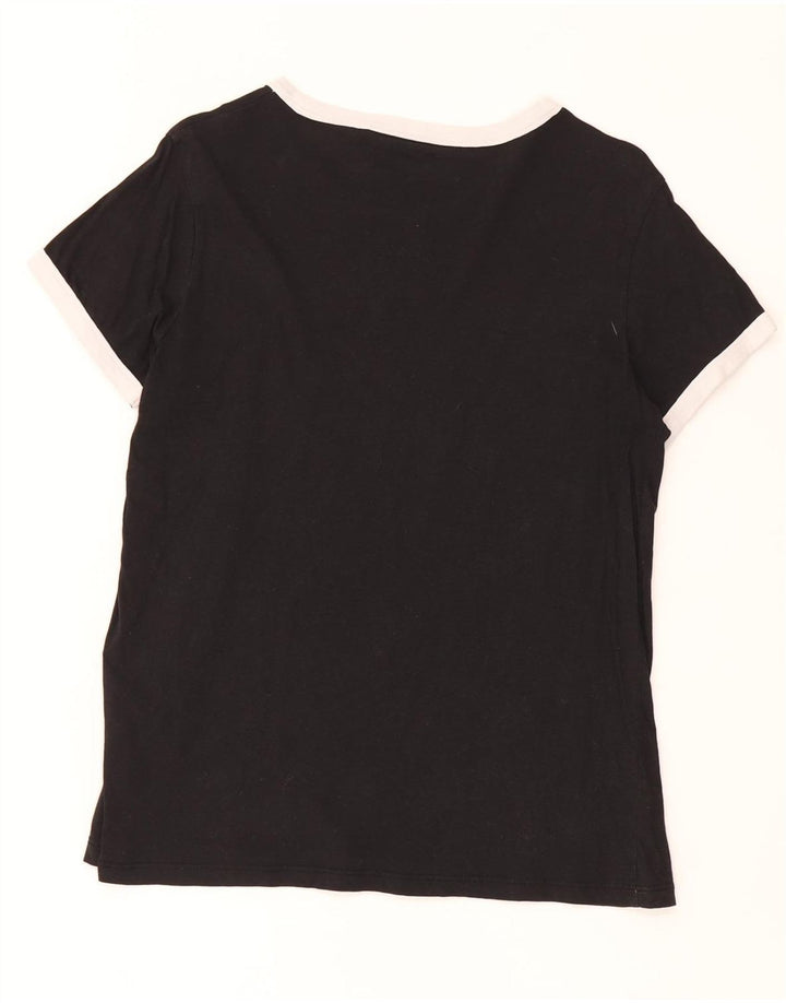 Levi's T-Shirt Femme UK 14 Medium Noir Colourblock