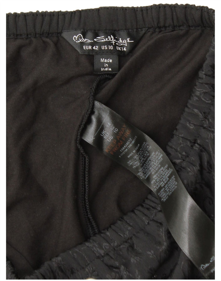 Miss Selfridge Jupe-short pour femme UK 44 Large Noir Floral Polyester