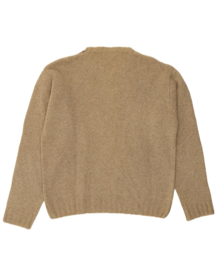 Henry Cottons Pull Col Rond Homme Beige Moyen Argyle/Diamant
