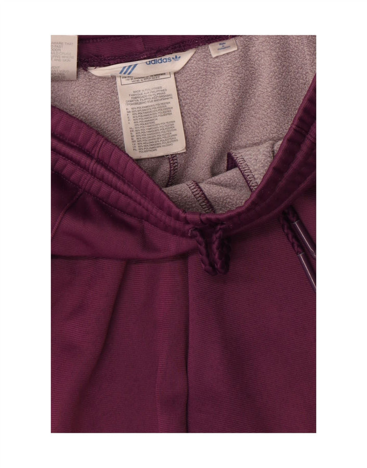 Adidas Pantalon de survêtement pour femme UK 14 Polyester bordeaux moyen