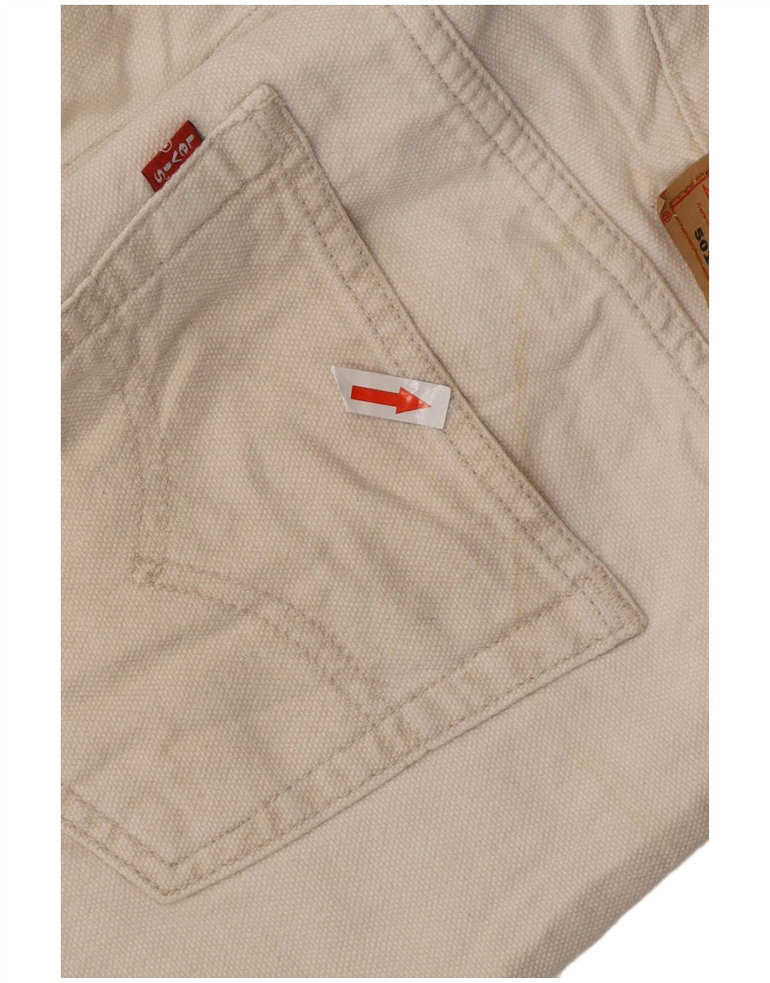 LEVI'S Pantalon Casual Droit 501 Homme W32 L30 Blanc