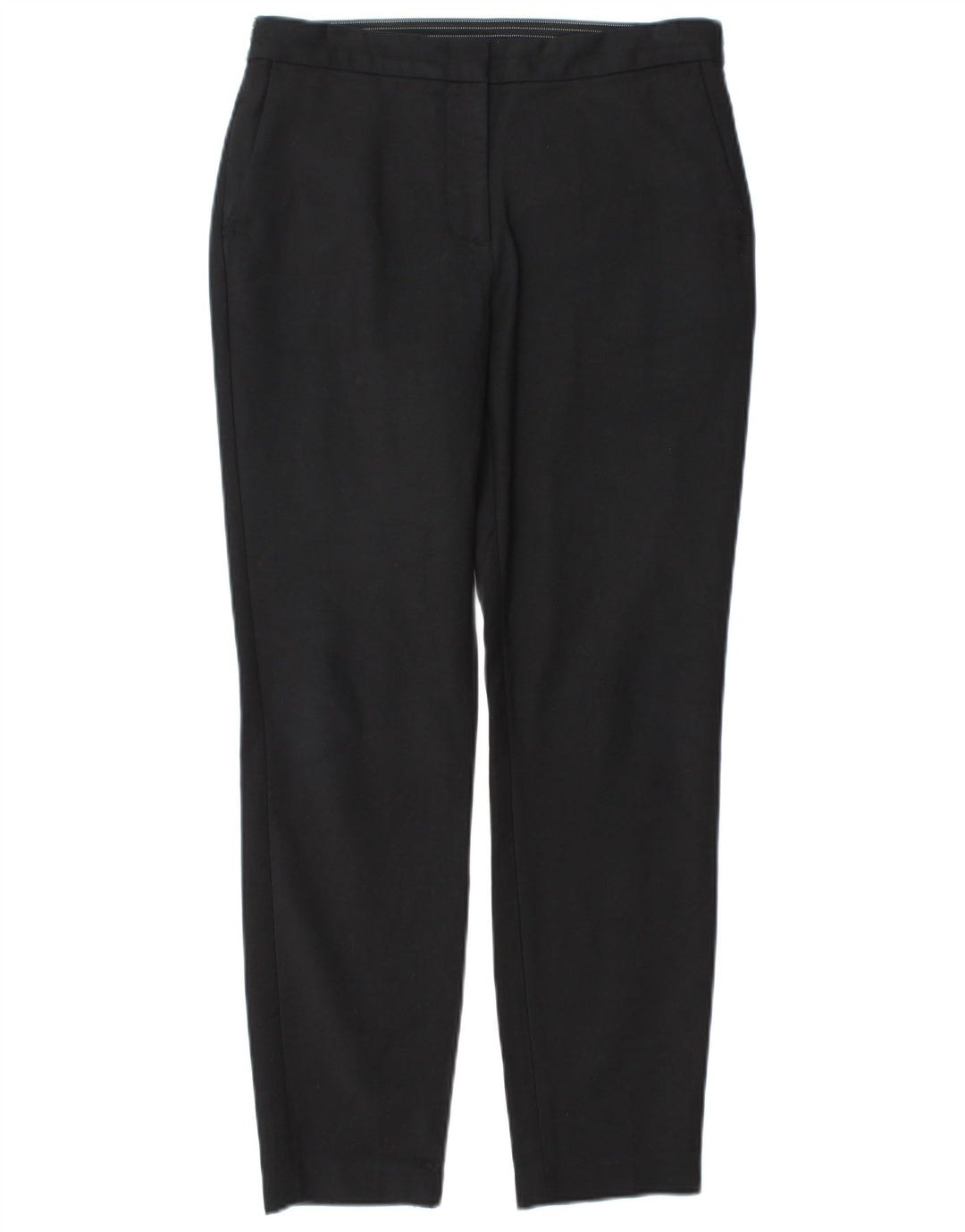 Pantalon Chino Slim Femme Zara Moyen W29 L28 Coton Noir