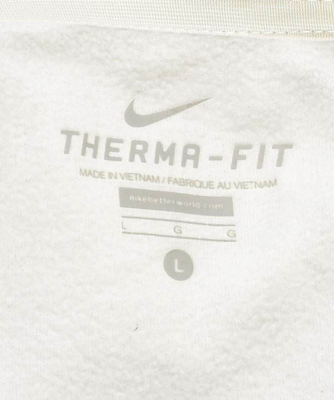 NIKE Veste polaire Therma Fit pour femme UK 14 Large Gris Polyester