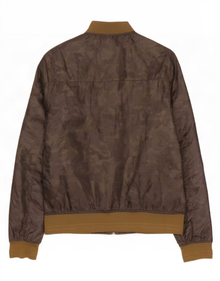 Tommy Hilfiger Veste Bomber Homme UK 38 Kaki Moyen Polyester