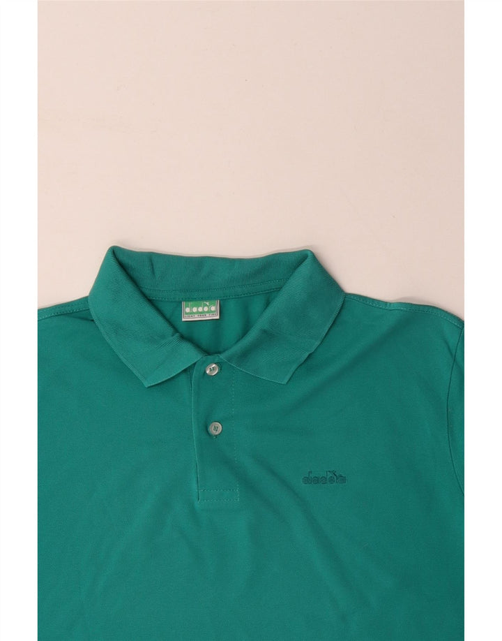 DIADORA Polo Homme XL Vert Coton