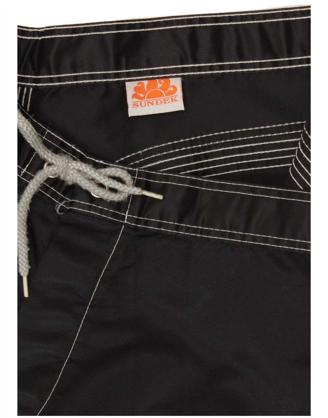 Sundek Short de bain homme moyen noir rayé plage