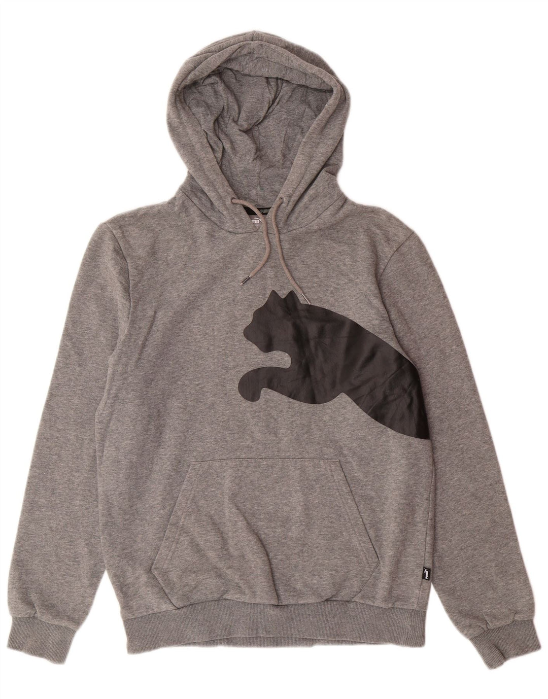 PUMA Pull à capuche graphique homme petit gris coton