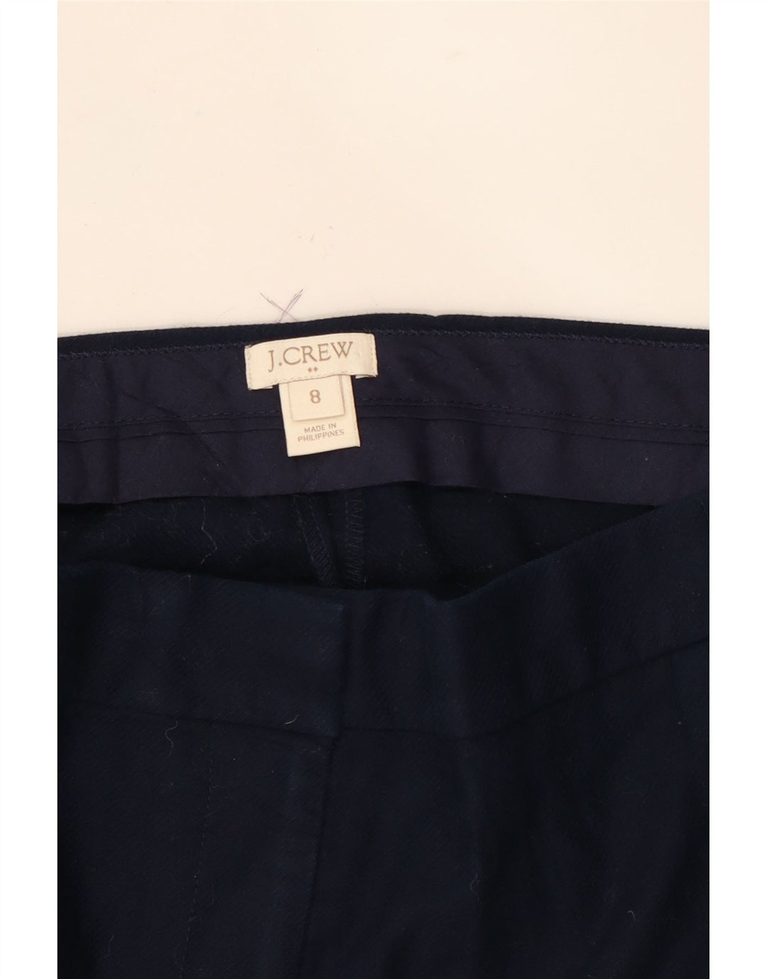 J. CREW Womens Mini Skirt US 8 Medium W30 Navy Blue Cotton Vintage J. Crew and Second-Hand J. Crew from Messina Hembry 