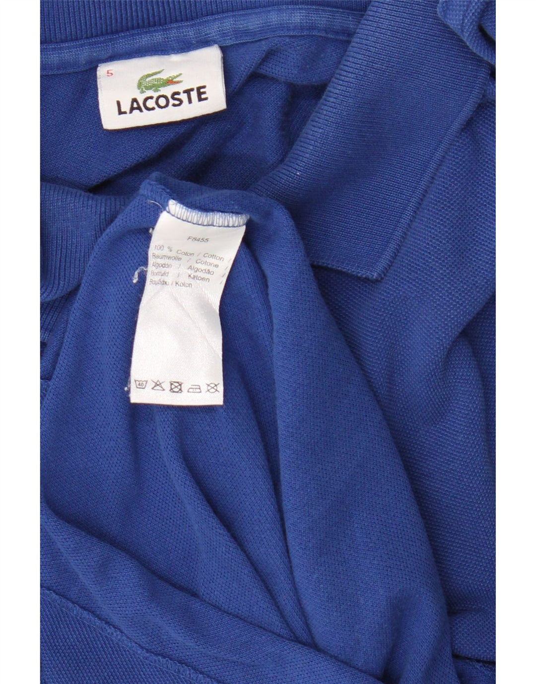 Lacoste Polo Homme Taille 5 Grand Bleu Coton