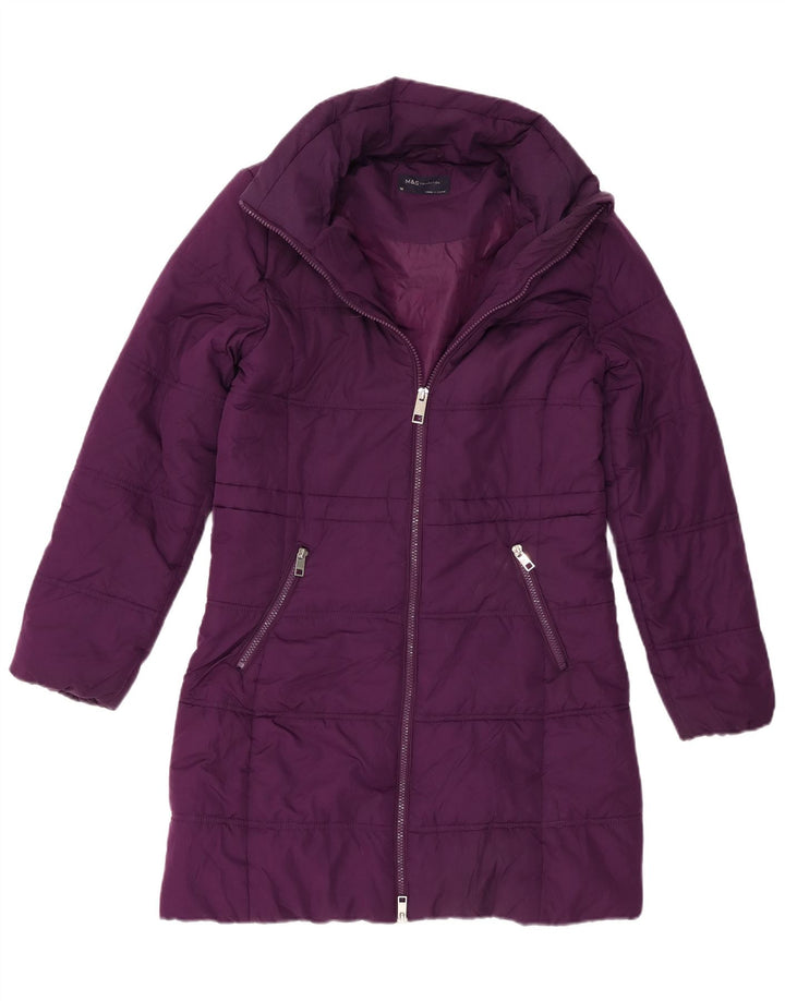 Marks & Spencer Manteau rembourré pour femme UK 10 Small Violet Polyester