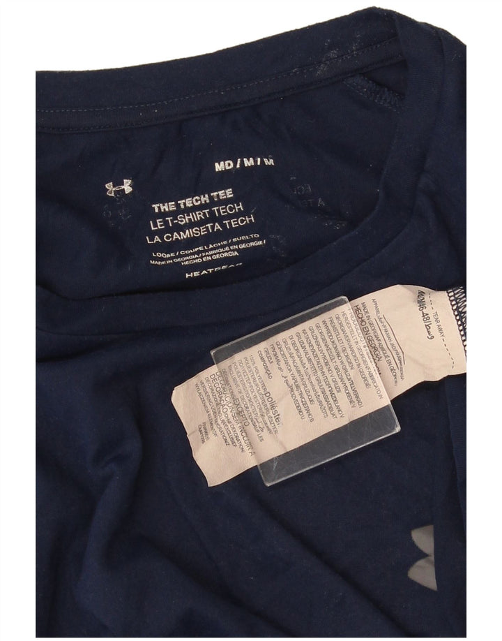 UNDER ARMOUR T-Shirt Homme Bleu Marine Moyen Polyester