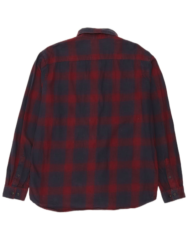 Jack & Jones Chemise Regular Fit à Fermeture Éclair pour Homme en Coton à Carreaux Bleu Large