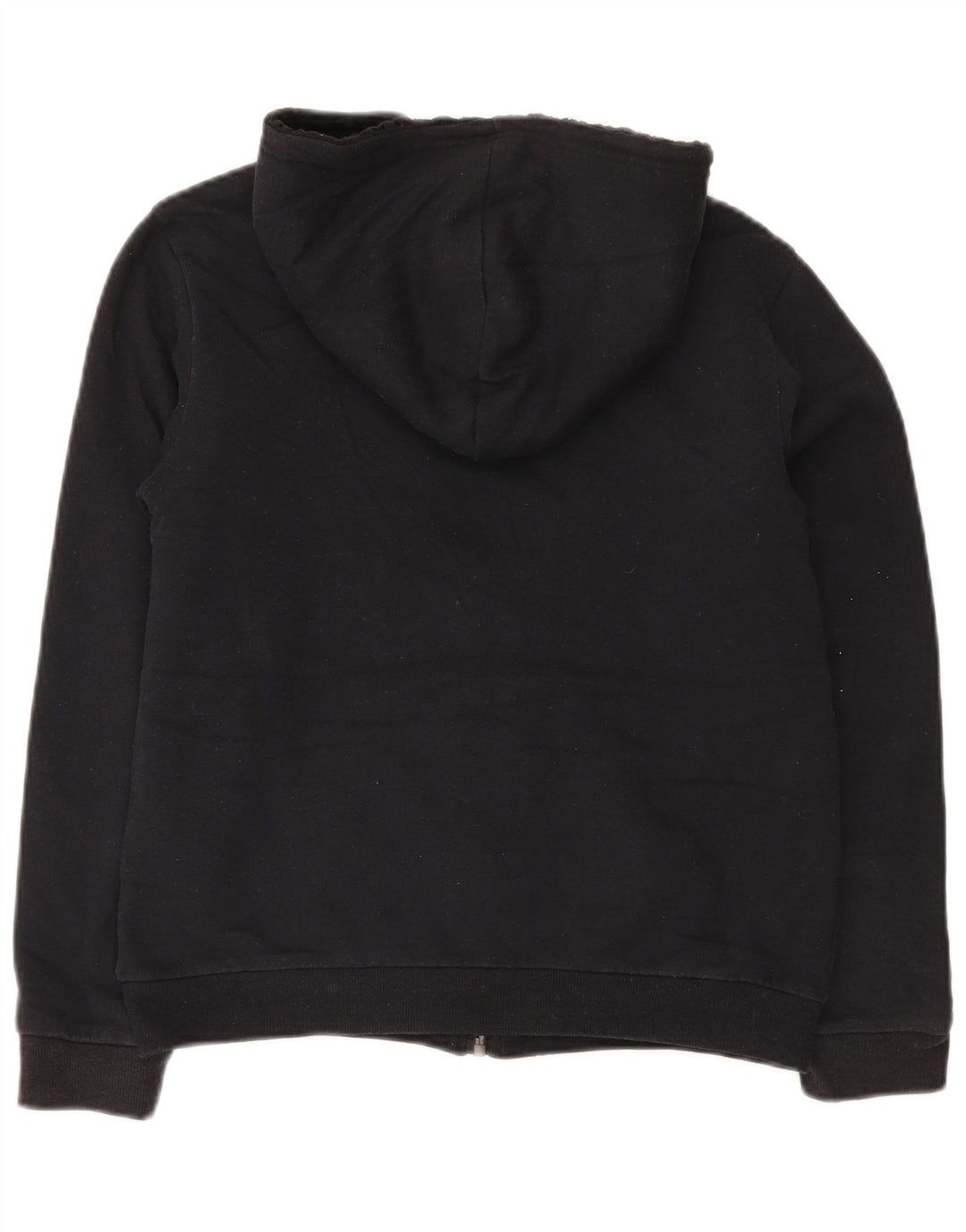 Lee Pull à capuche zippé pour femme UK 14 Large Noir Coton
