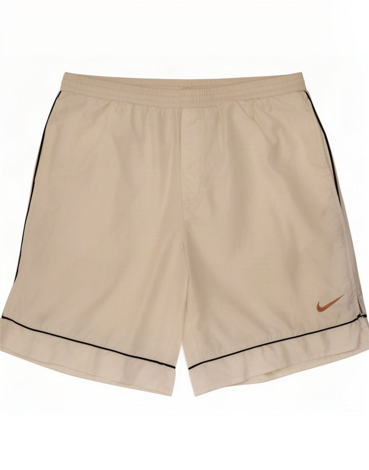 Nike Short de sport pour homme Large Blanc Polyester