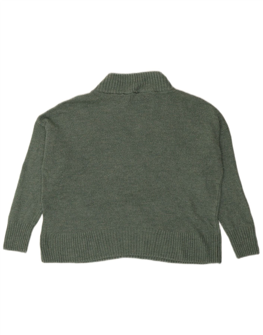 M&Co Pull surdimensionné à col roulé pour femme UK 10 Petit Vert