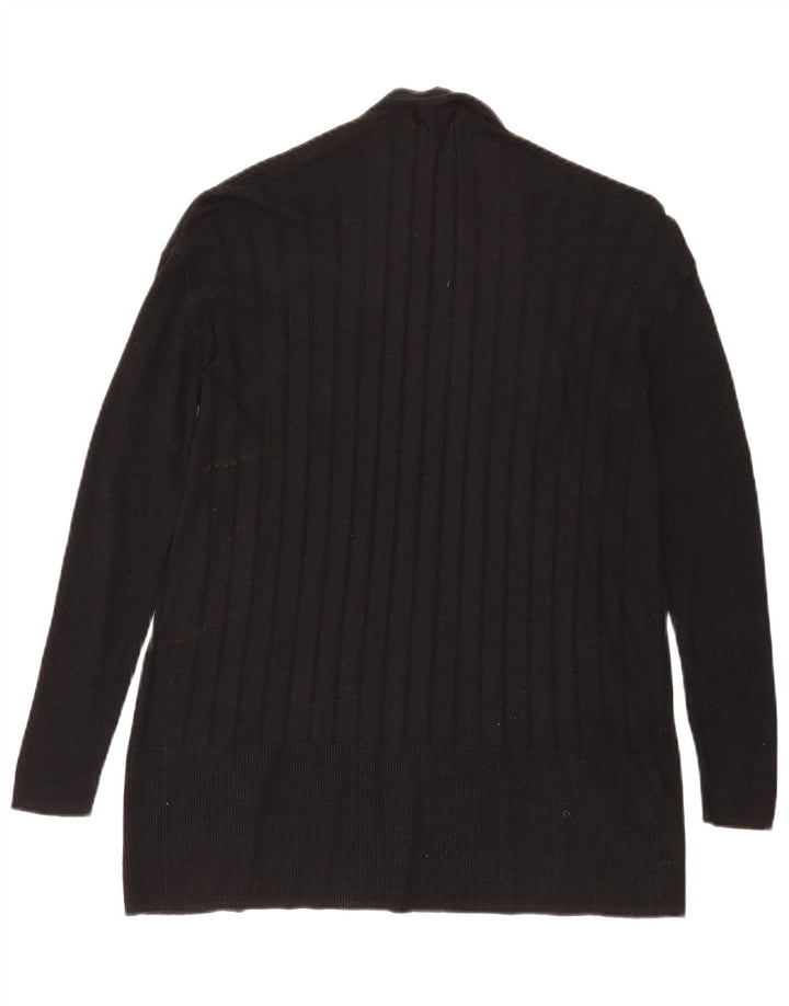 Marks & Spencer Pull cardigan ouvert pour femme UK 10 Petit rayé noir