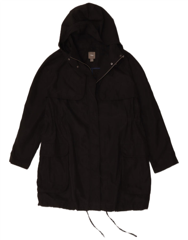 Gap Parka surdimensionnée à capuche pour femme UK 16 Large Noir Polyester