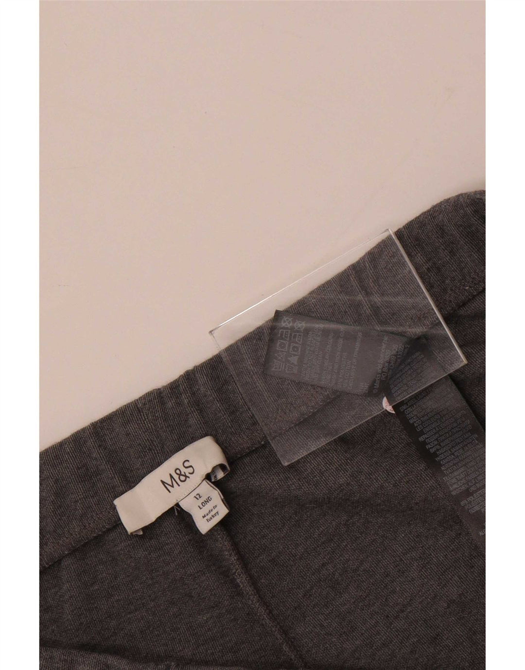 Marks & Spencer Pantalon de survêtement taille haute pour femme UK 12 Gris moyen