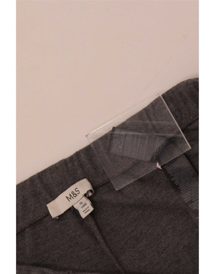 Marks & Spencer Pantalon de survêtement taille haute pour femme UK 12 Gris moyen