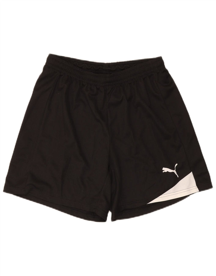 Puma Short de sport pour homme Large Noir Colorblock Polyester