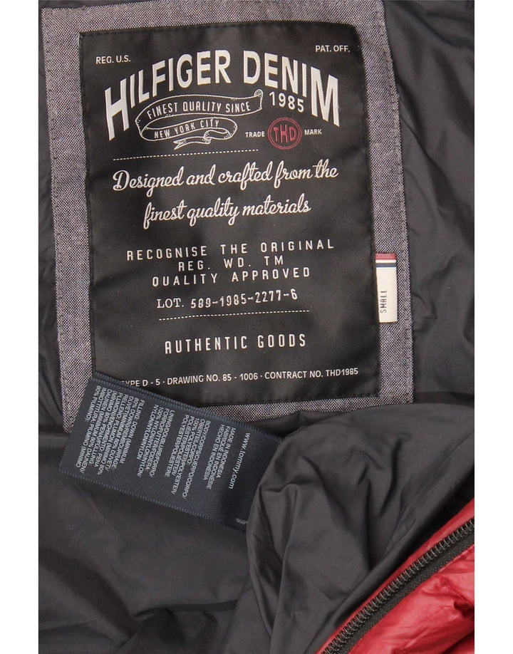 Tommy Hilfiger Gilet rembourré pour homme UK 36 Petit Rouge Polyester