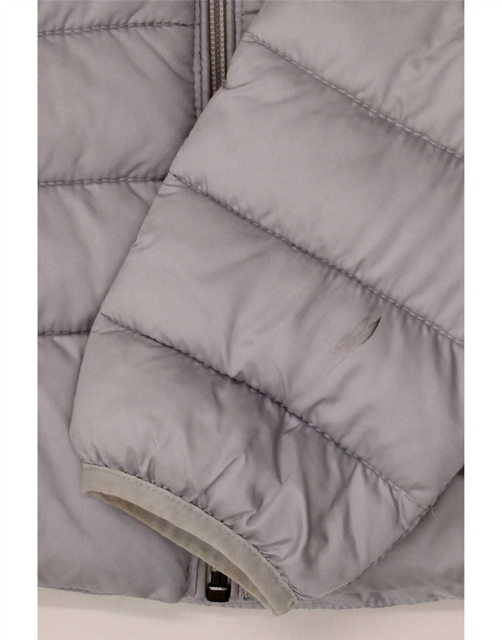 Napapijri Veste matelassée à capuche Geographic pour femme UK 14 Gris moyen
