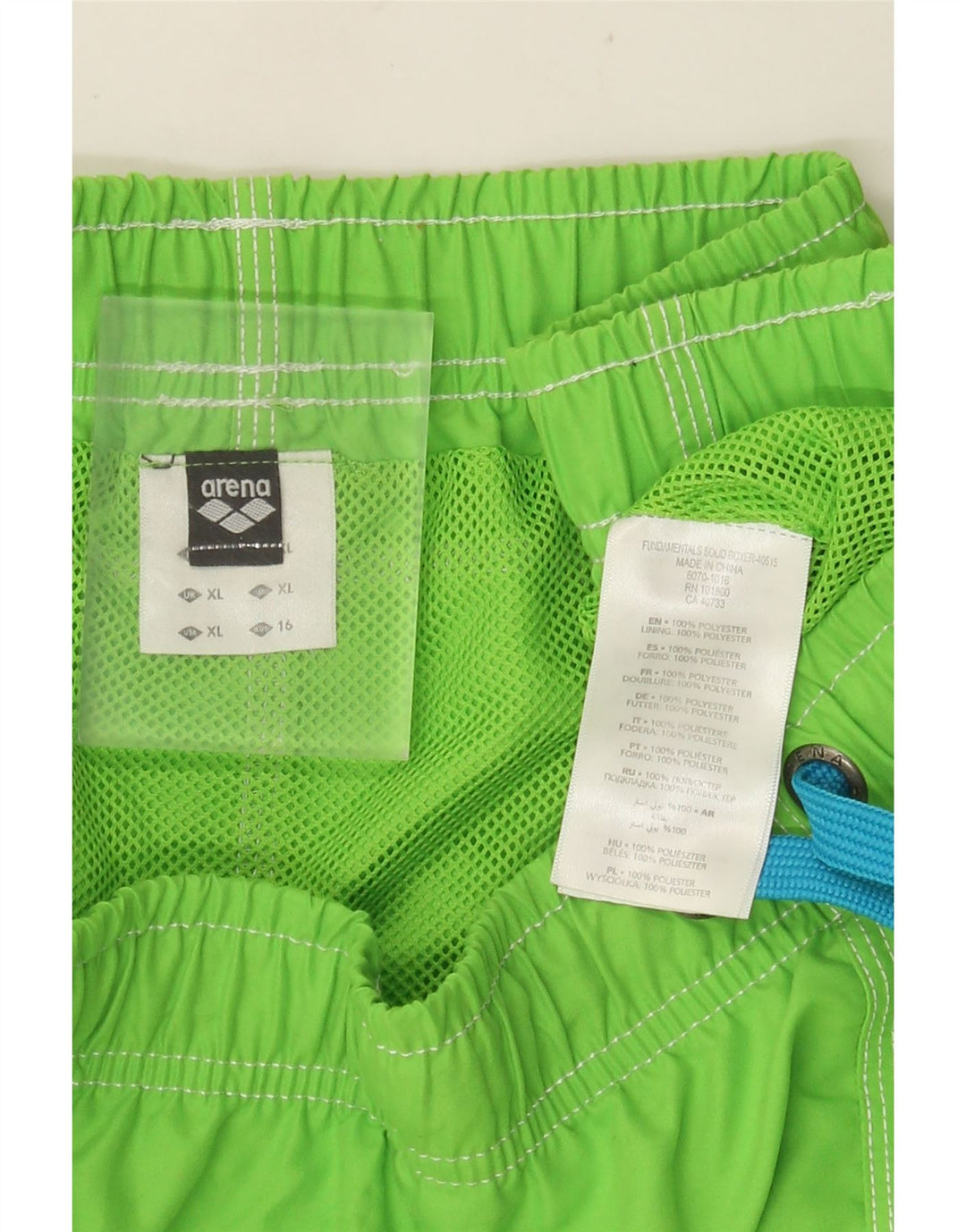 ARENA Short de Bain Homme XL Vert Polyester