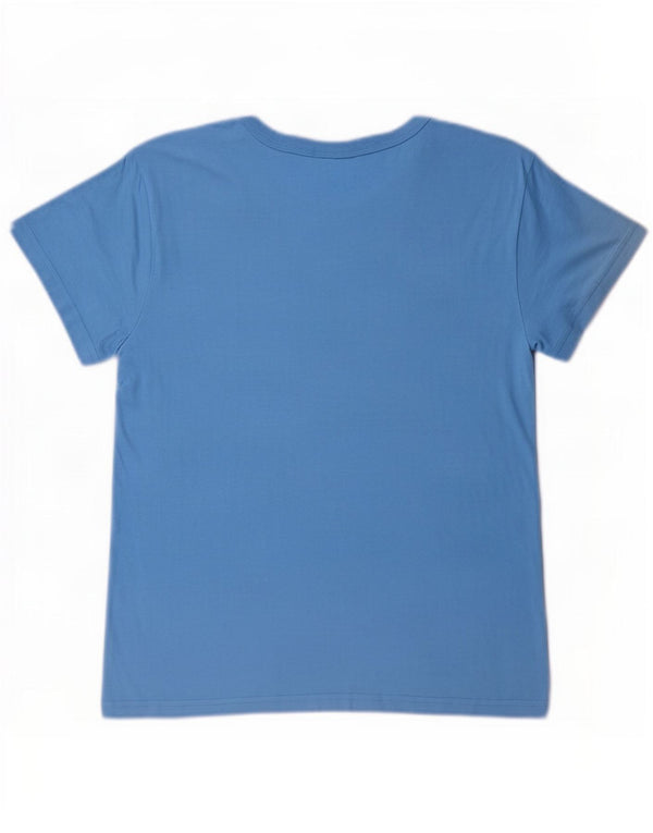 Champion T-shirt graphique pour femme UK 10 Small Bleu Coton