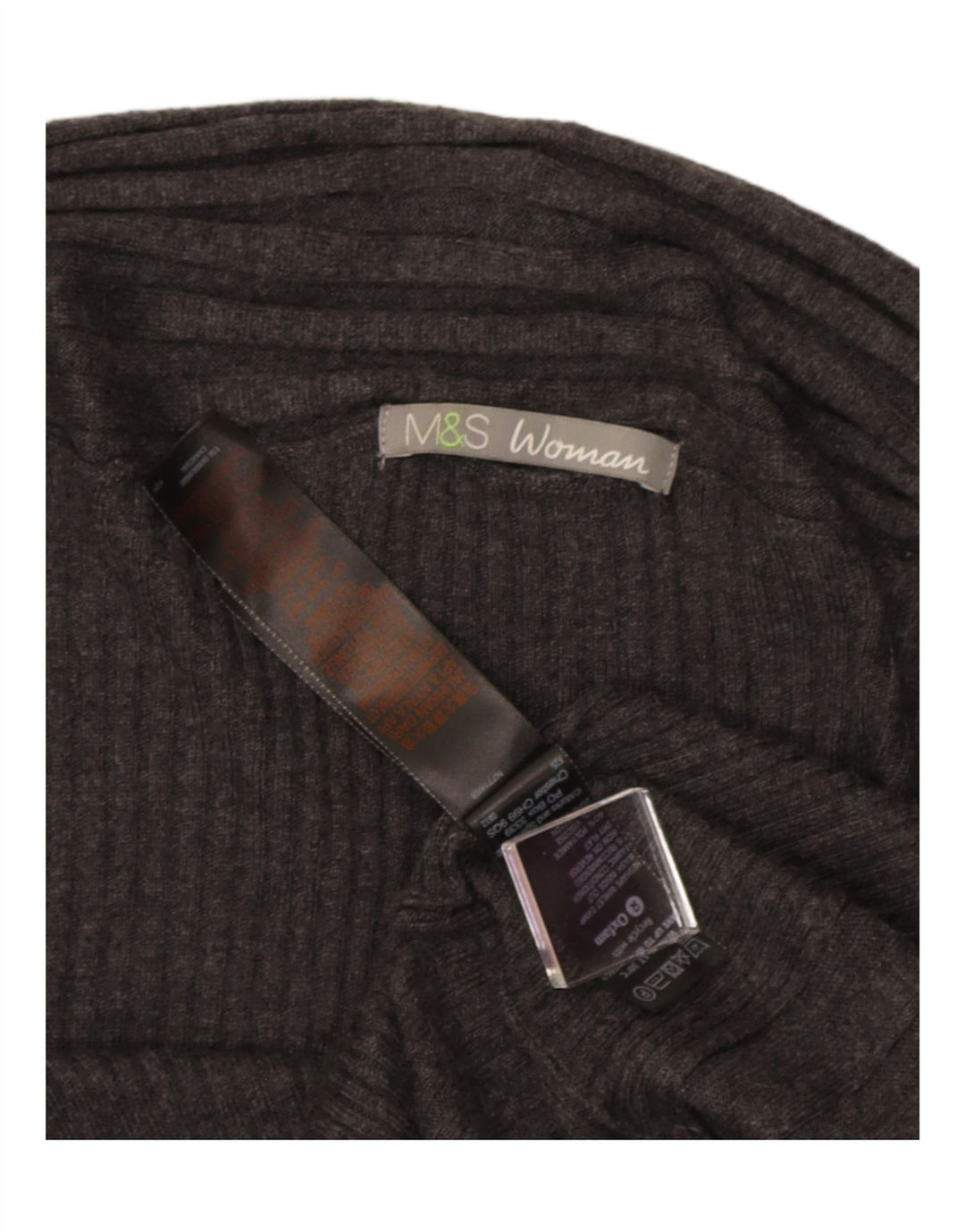 Marks & Spencer Pull cardigan asymétrique pour femme UK 10 Small Gris