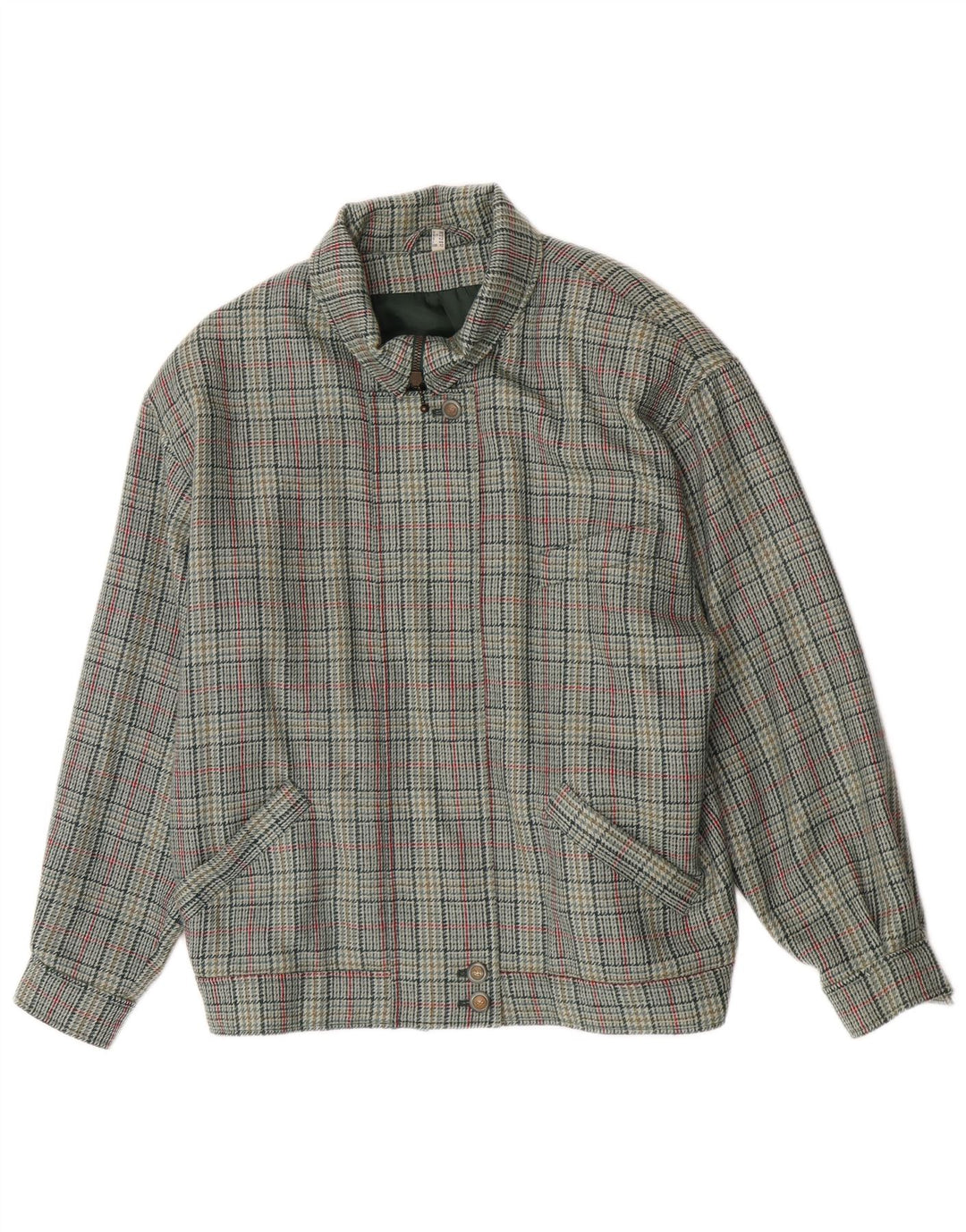 Peter Hahn Veste bomber Lady H pour femme UK 12 pied-de-poule vert moyen