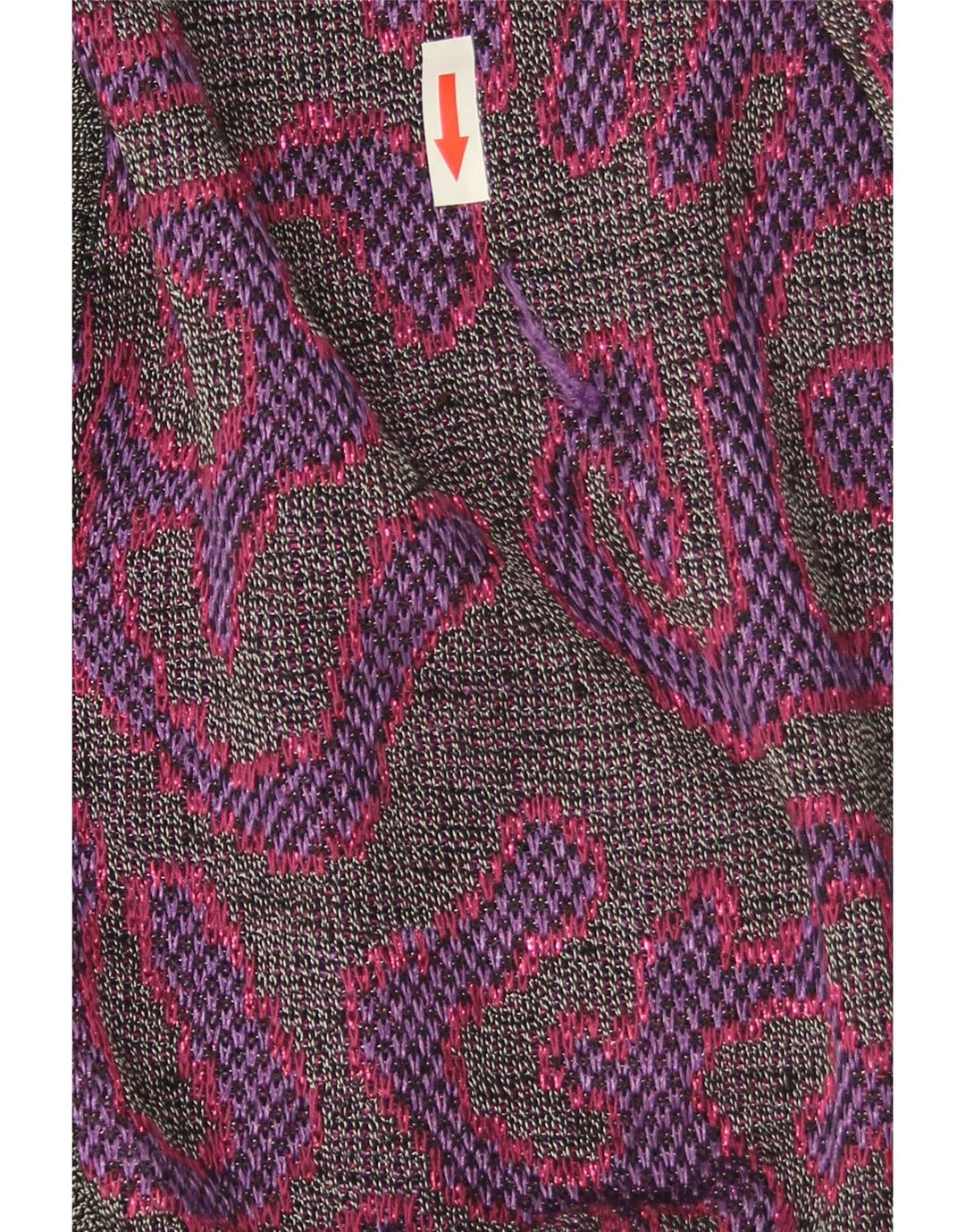 Di Bari Pull Cardigan à Motif Abstrait pour Femme IT 40 Petit Violet