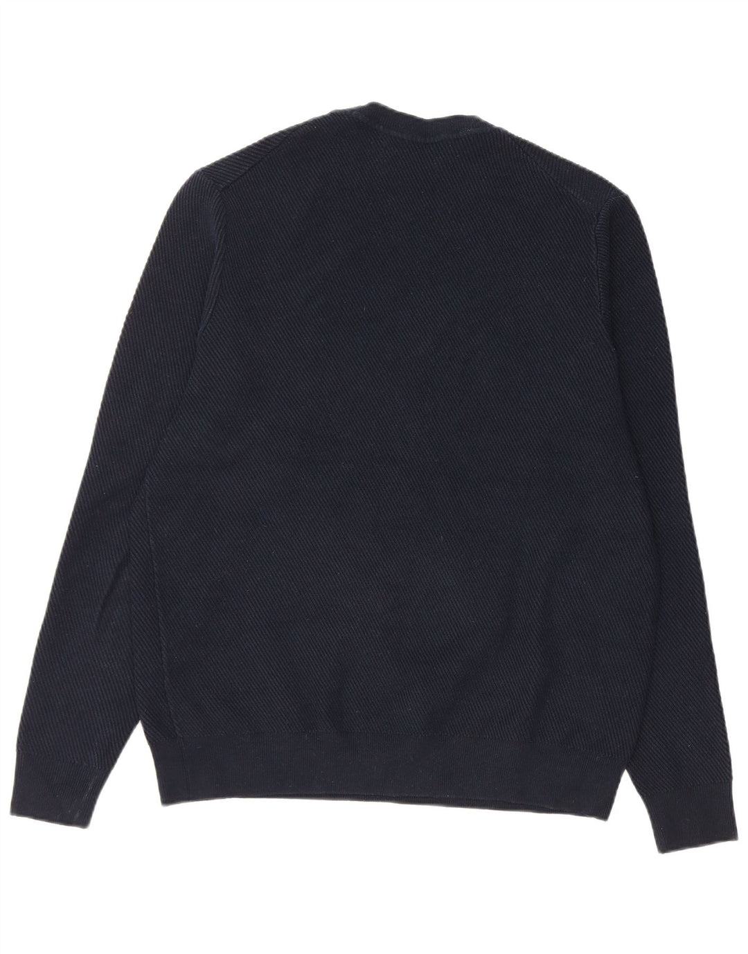 Marks & Spencer Pull à col rond pour homme en polyester bleu marine Taille L
