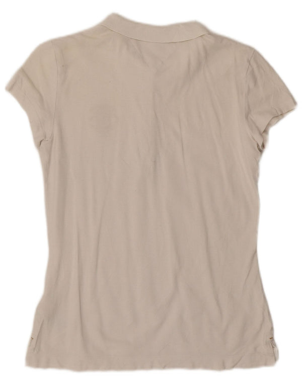 Tommy Hilfiger Polo Slim Fit pour femme UK 12 Coton blanc moyen