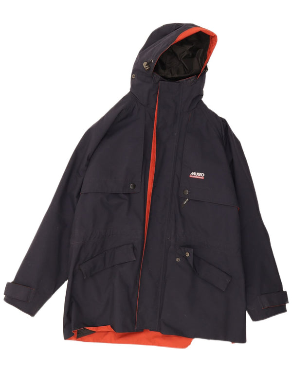 Musto Veste de pluie à capuche Performance pour homme UK 38 Medium Bleu marine Nylon
