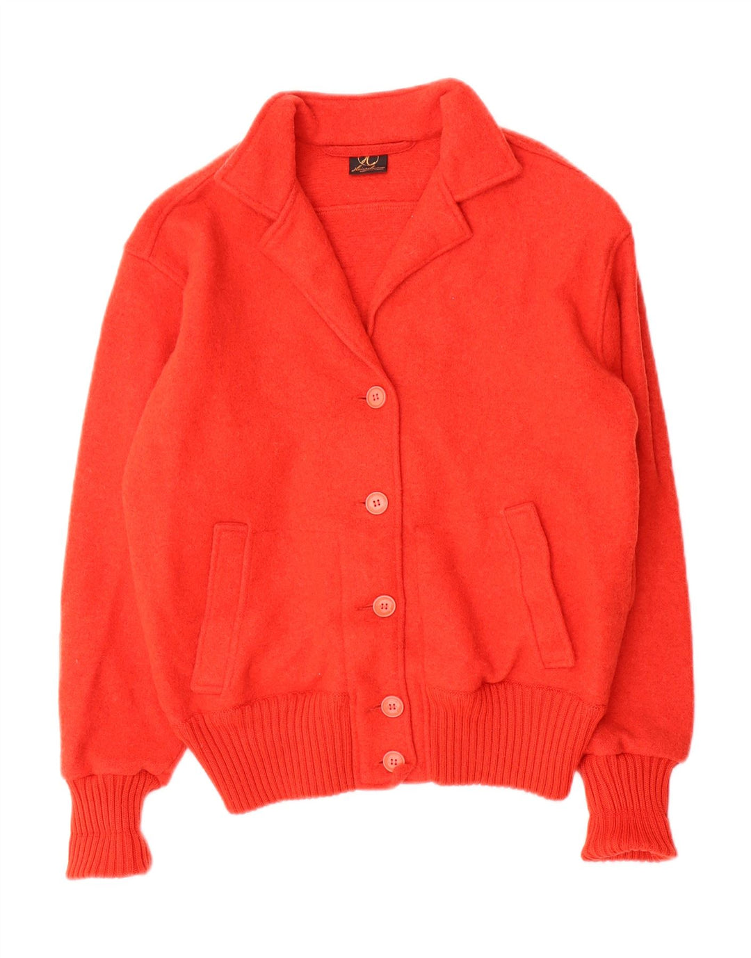 vintage Femme Cardigan Pull EU 40 Rouge Moyen