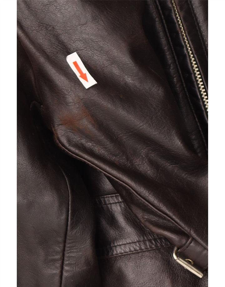 Conbipel Veste en cuir pour homme Natural Wear UK 38 Cuir marron moyen