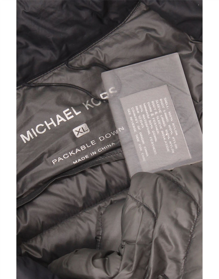 MICHAEL KORS Veste matelassée pour homme UK 42 XL Bleu marine Nylon