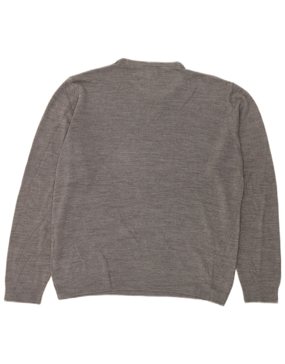 Marks & Spencer Pull col rond coupe classique pour homme XL Gris Acrylique