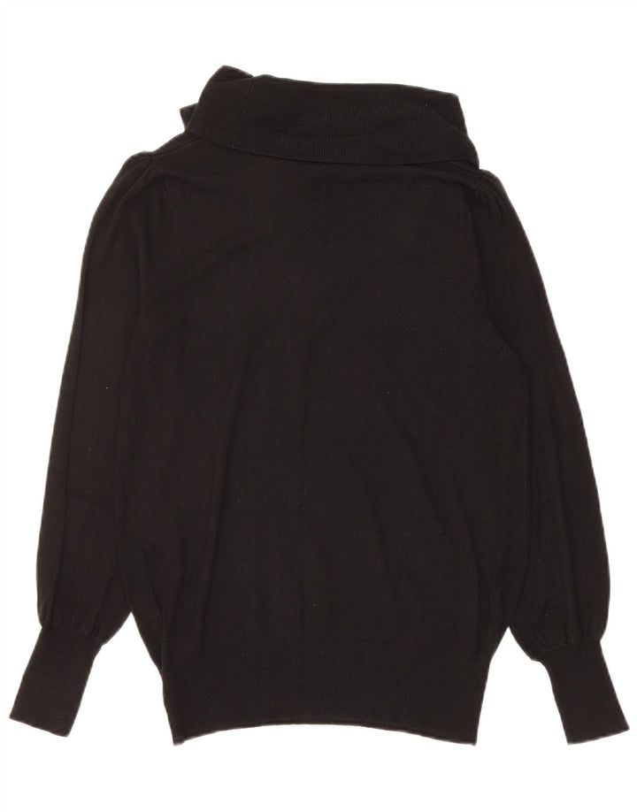 Marks & Spencer Pull col roulé pour femme UK 12 Medium Noir Viscose