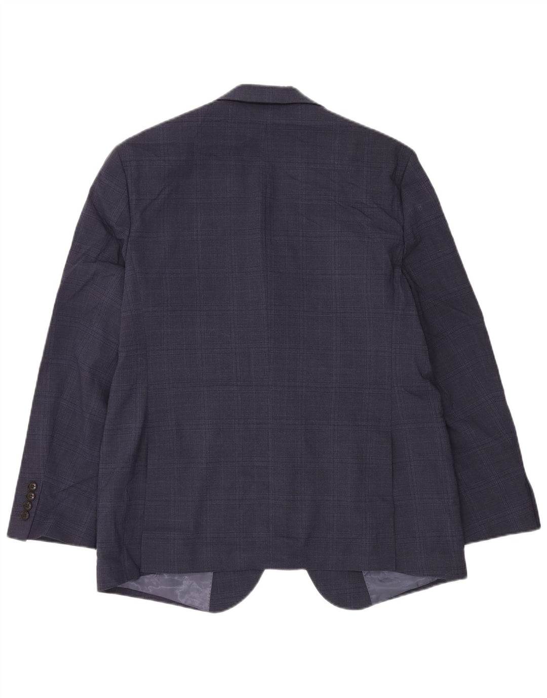Marks & Spencer Veste blazer à 2 boutons pour homme UK 42 XL Bleu marine à carreaux