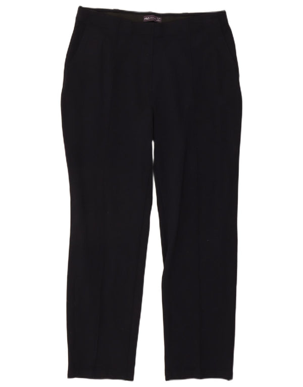 Marks & Spencer Pantalon Chino Femme UK 14 Medium W30 L27 Bleu Marine