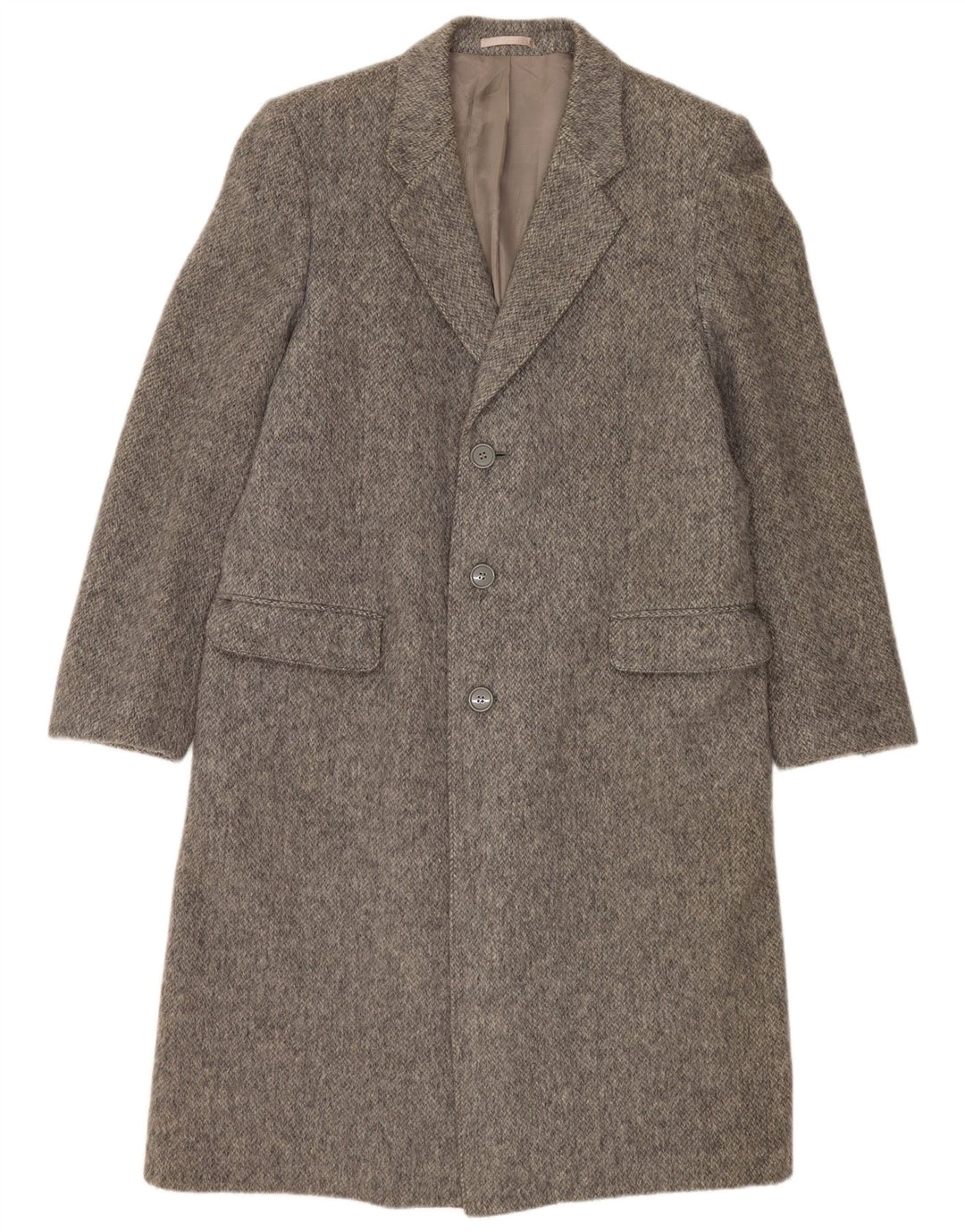 Lebole Manteau Homme UK 36 Petit Gris Laine Vierge